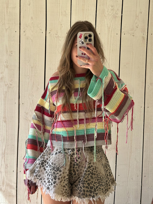 Club SAEROO gehäkelter Pullover handgemacht #4