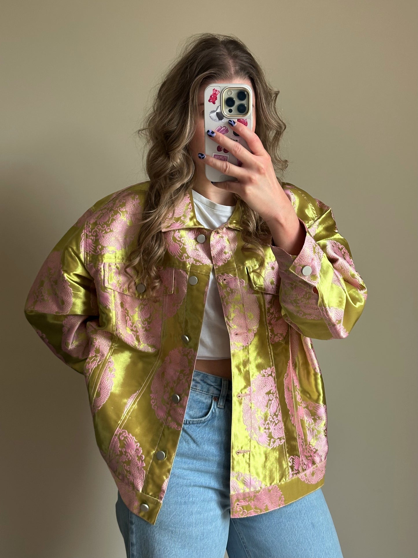 Studio Amaya Joni Jacke Gold-Rosa