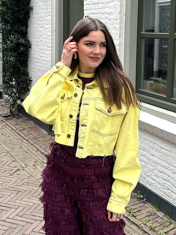 Harper & Yve Willow Jeansjacke gelb