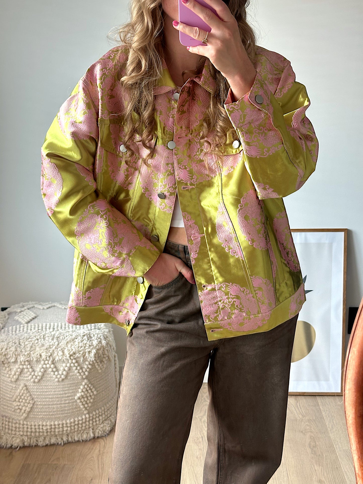 Studio Amaya Joni Jacke Gold-Rosa