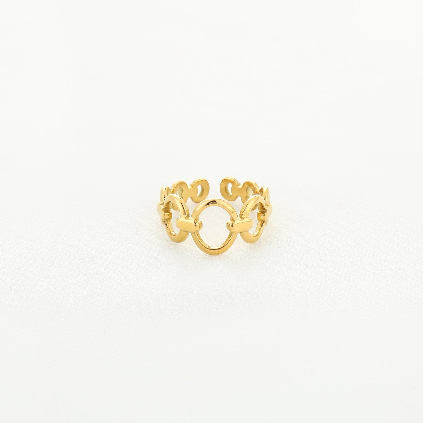 Statement-Ring mit Kettengliedern