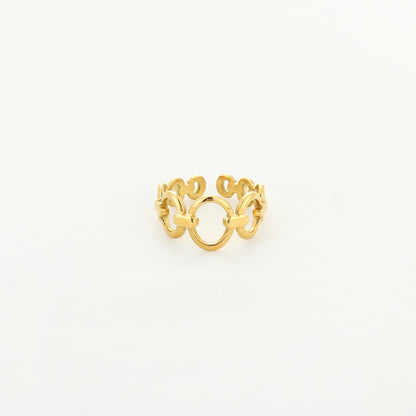 Statement-Ring mit Kettengliedern