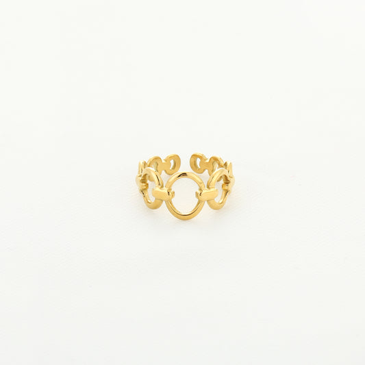 Statement-Ring mit Kettengliedern