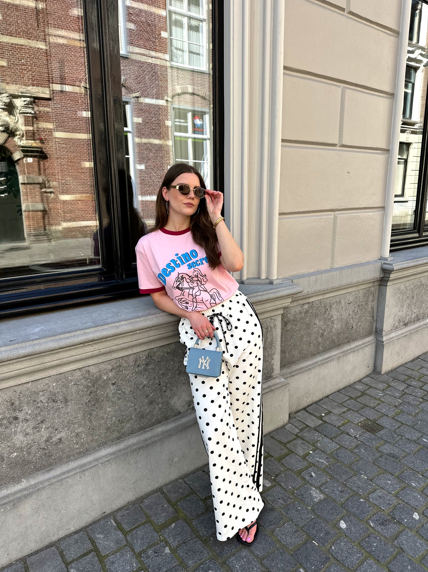 Lyla Polkadot-Hose weiß