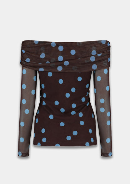 Harper & Yve Jenny off shoulder top polkadot