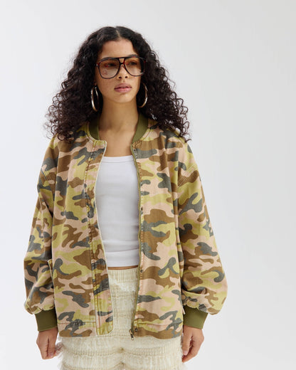 Harper & Yve Jacke Troy Camouflage Grün