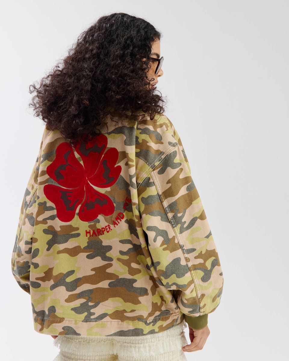 Harper & Yve Jacke Troy Camouflage Grün