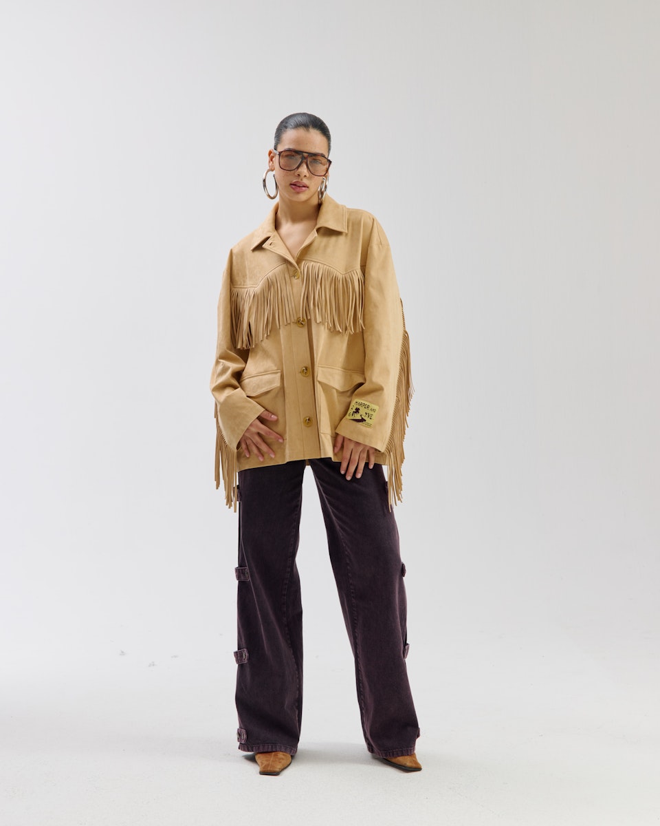 Harper & Yve Jacke Quinn Fransen beige