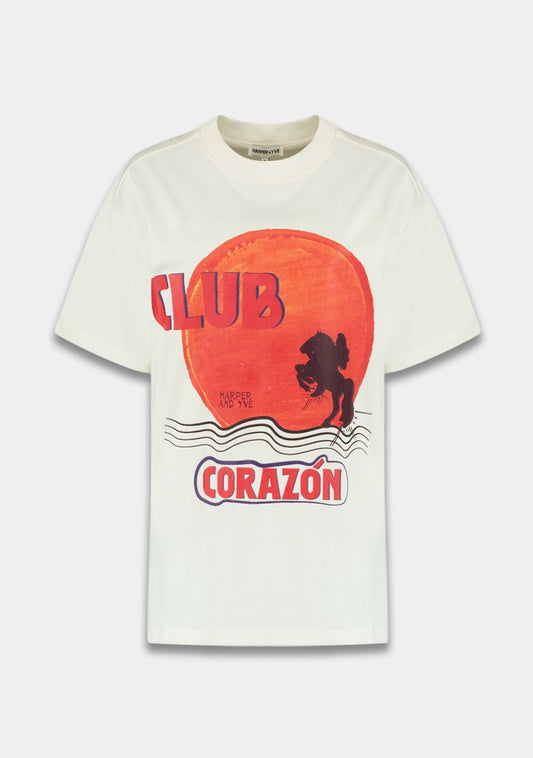 Harper & Yve Clubcorazon T-Shirt weiß