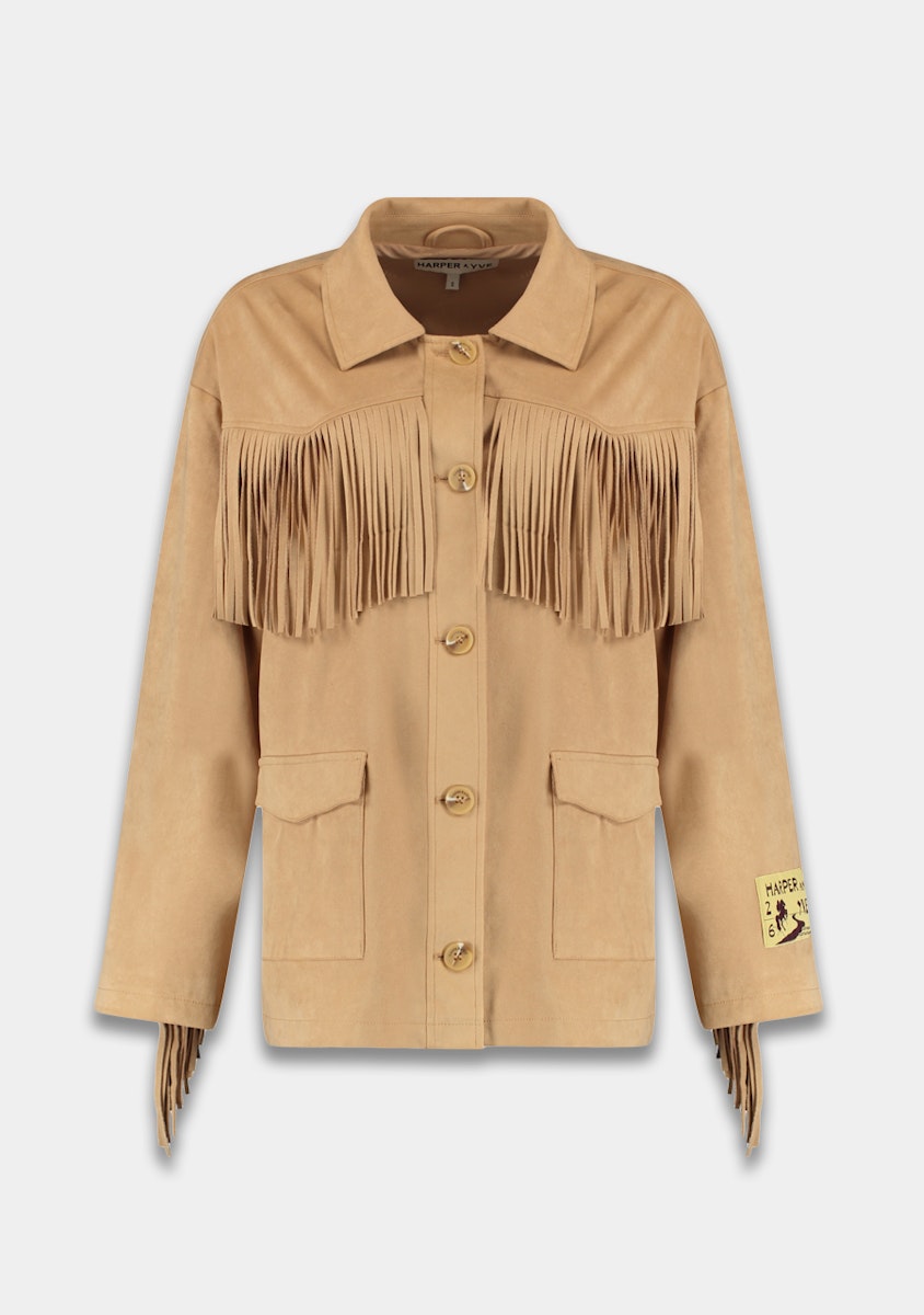 Harper & Yve Jacke Quinn Fransen beige