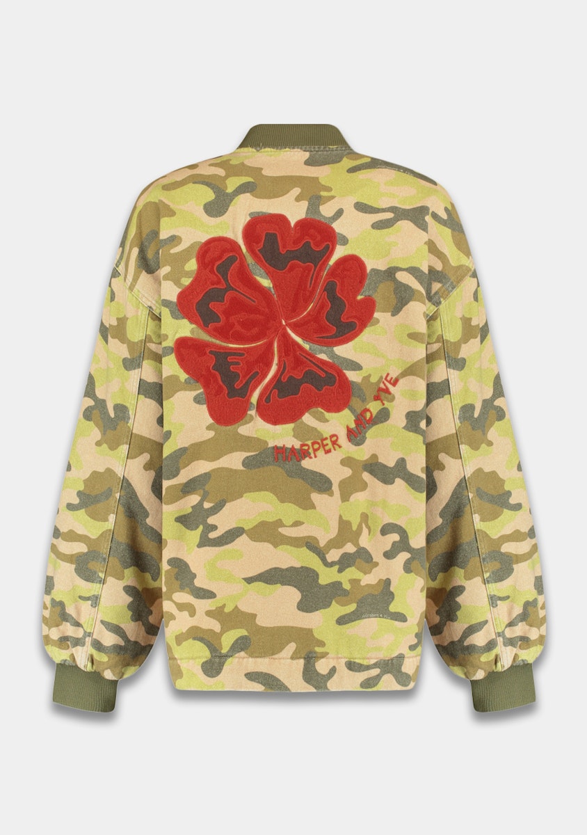 Harper & Yve Jacke Troy Camouflage Grün