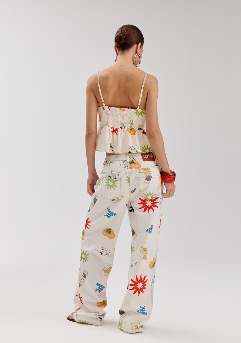 Harper & Yve Yve Hose weiß