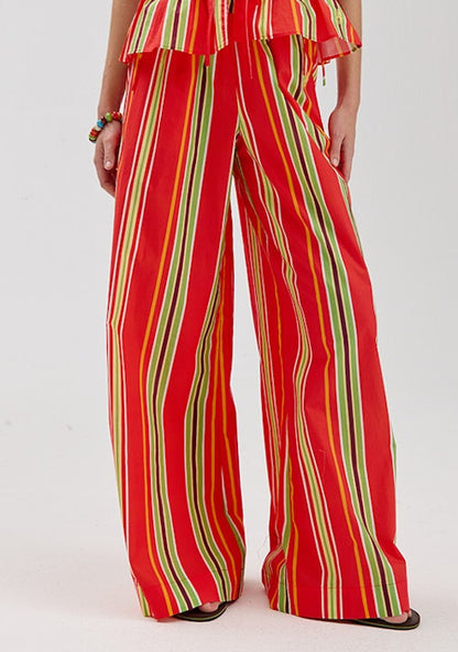 Harper & Yve Meike Hose Streifen rot