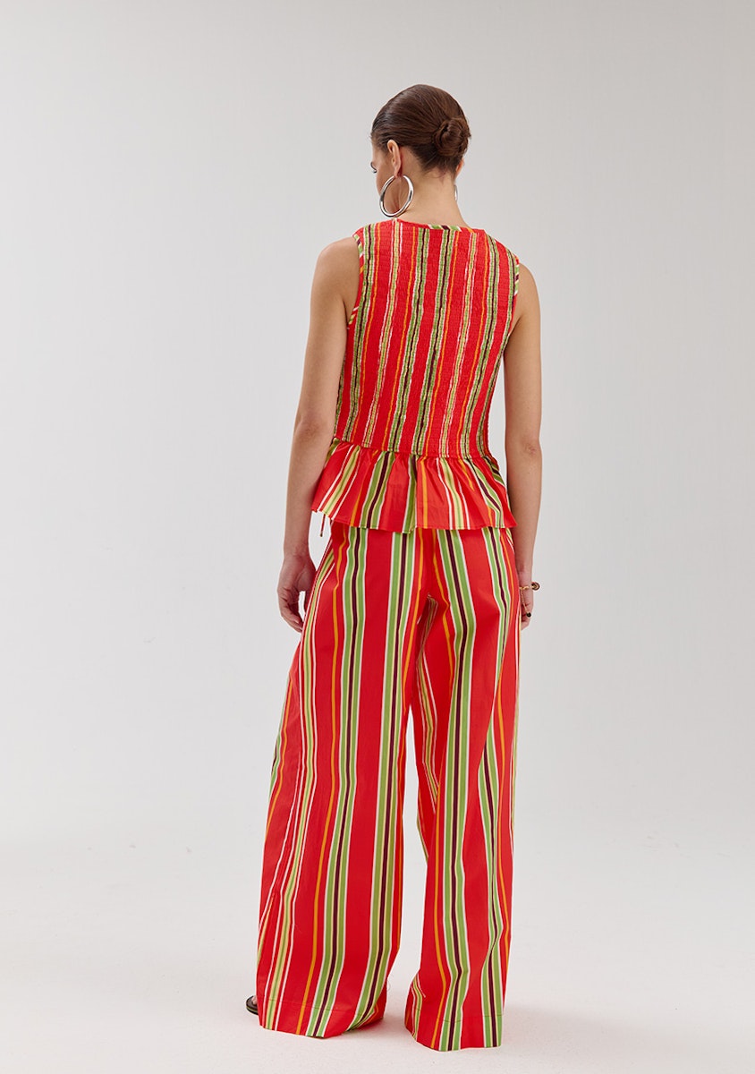 Harper & Yve Meike Hose Streifen rot