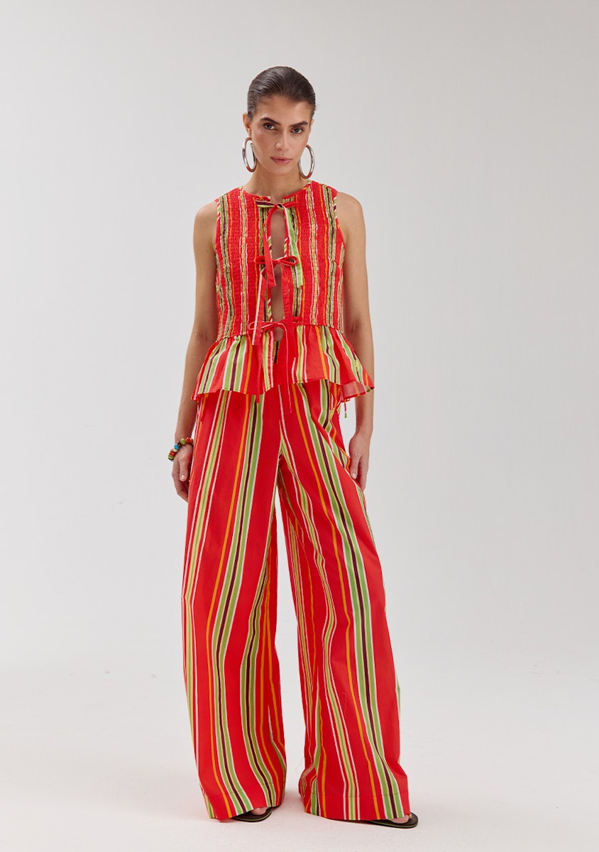 Harper & Yve Cindy Gilet Streifen rot