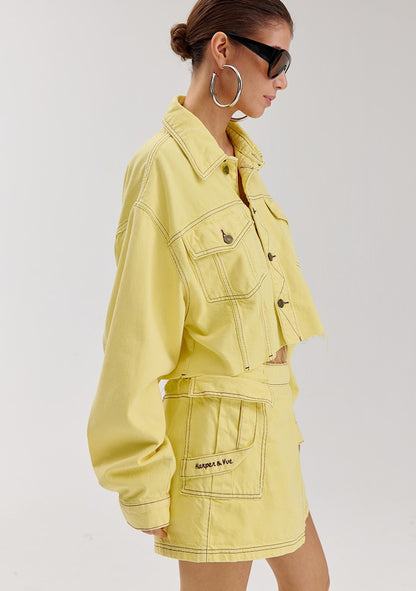 Harper & Yve Willow Jeansjacke gelb