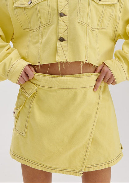 Harper & Yve Zenne Denim Skort gelb