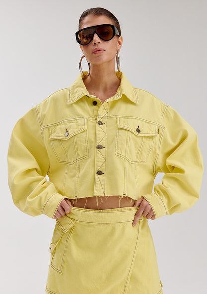 Harper & Yve Willow Jeansjacke gelb