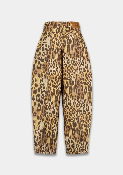 Harper & Yve Arden barrel jeans wild leopard