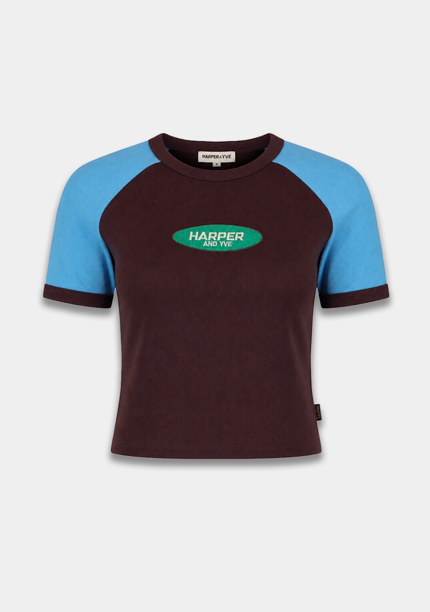 Harper & Yve Cyrus t-shirt brown blue