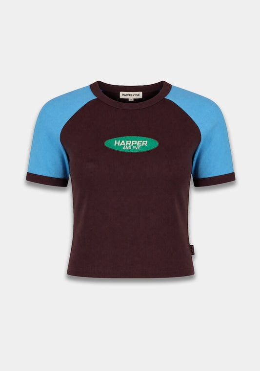 Harper & Yve Cyrus t-shirt brown blue