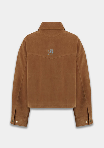 Harper & Yve Inda suède jacket camel