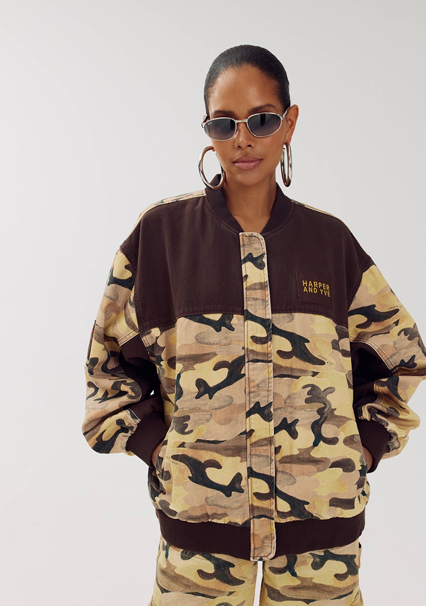 Harper & Yve Jacke Troy Camouflage Grün