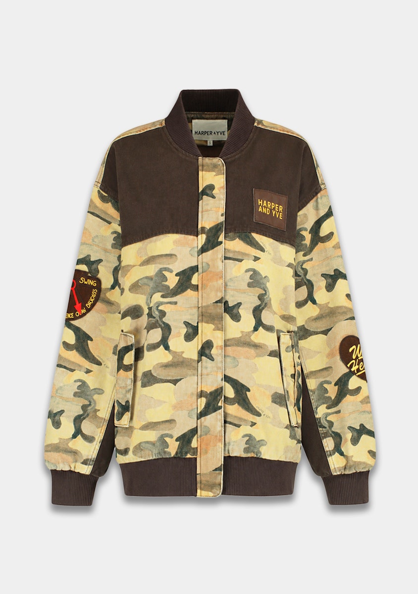 Harper & Yve Jacke Troy Camouflage Grün