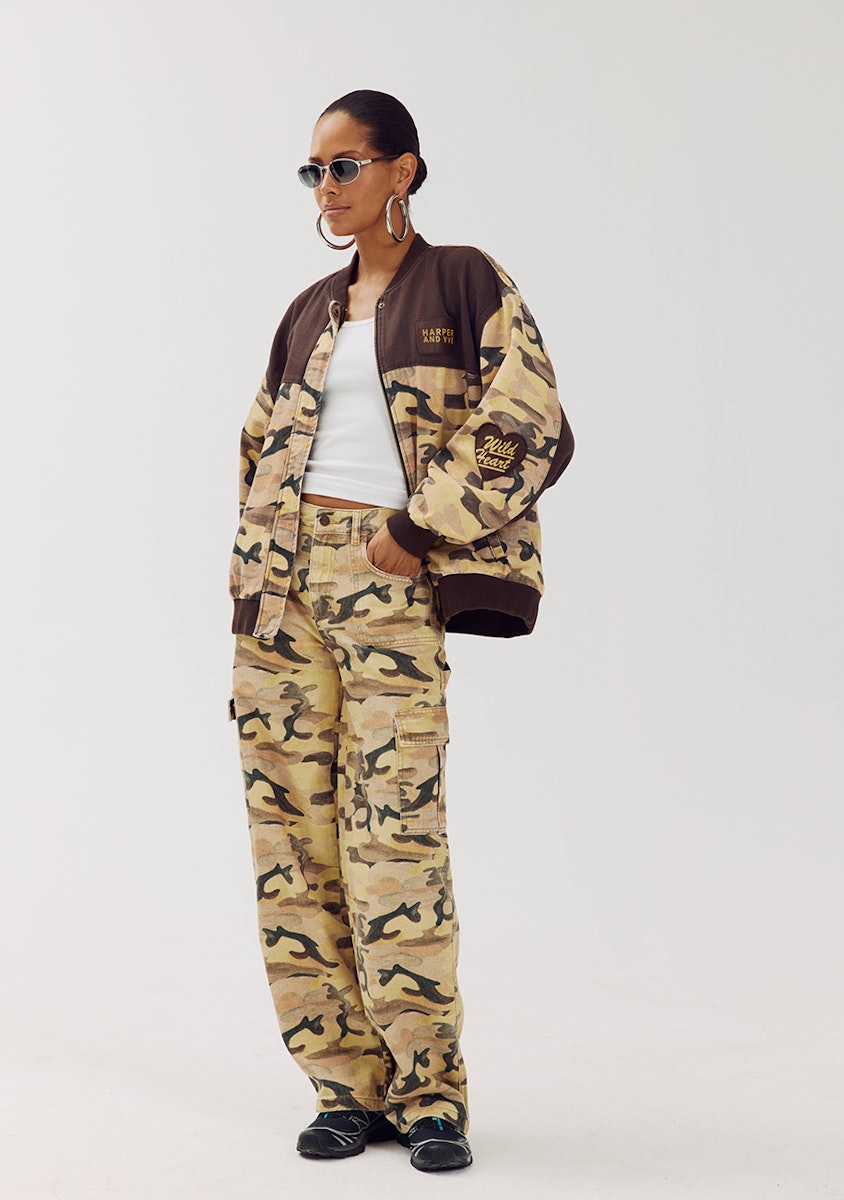 Harper & Yve Jacke Troy Camouflage Grün