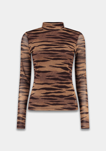 Harper & Yve Jane tiger longsleeve bruin