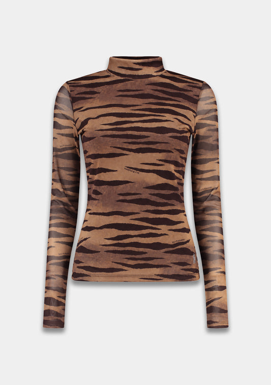 Harper & Yve Jane tiger longsleeve bruin