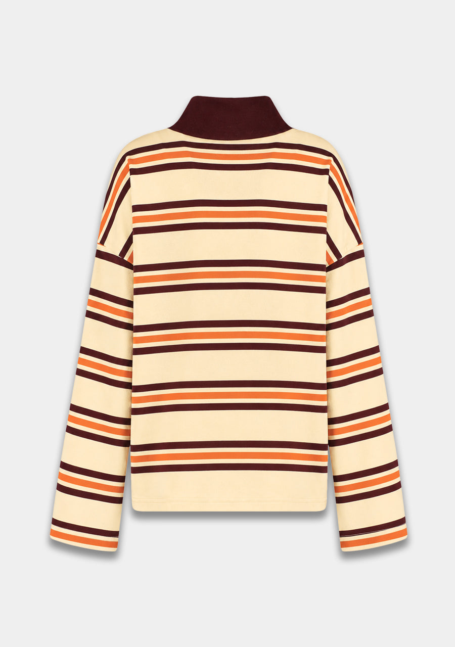 Harper & Yve Pollie gestreepte polo longsleeve