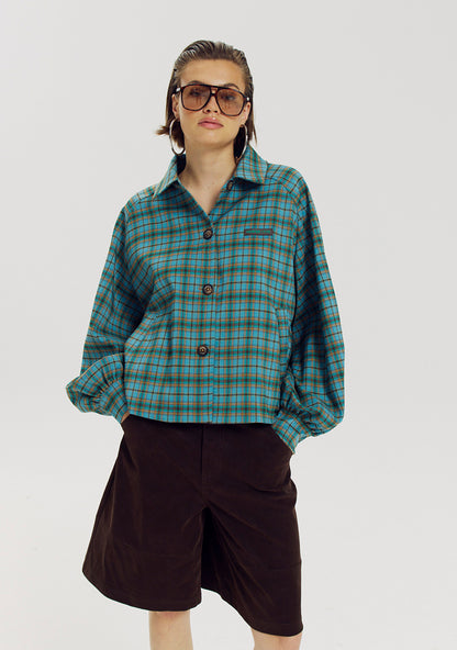 Harper & Yve Rylee jacket checkered blue