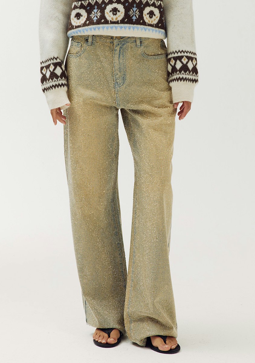 Harper & Yve Yve straight leg jeans strass