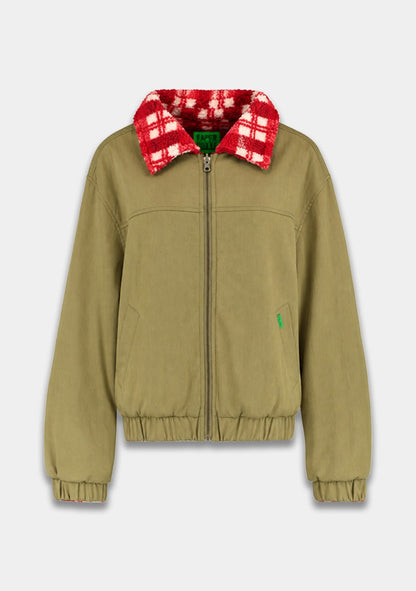 Harper & Yve Bertje jacket checkered khaki red