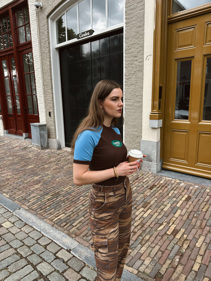 Harper & Yve Cyrus t-shirt brown blue