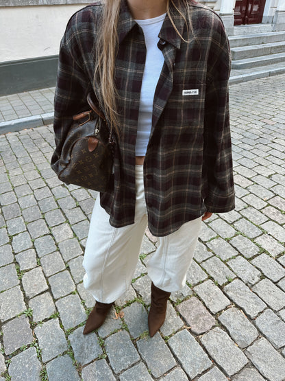 Harper & Yve Jella checkered oversized blouse