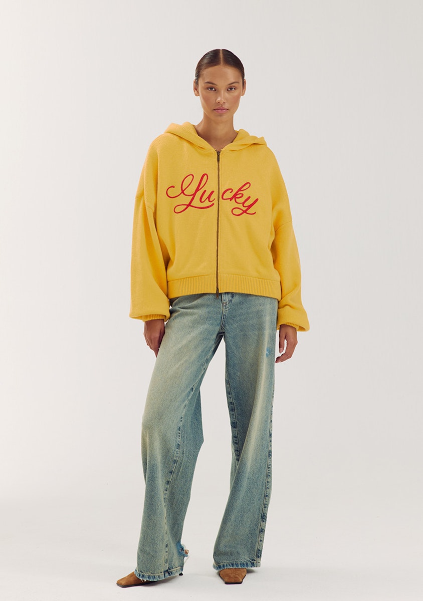 Harper & Yve Lucky cardigan yellow