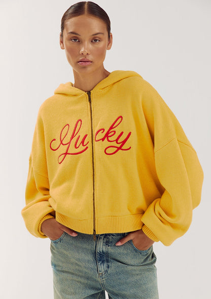 Harper & Yve Lucky cardigan yellow