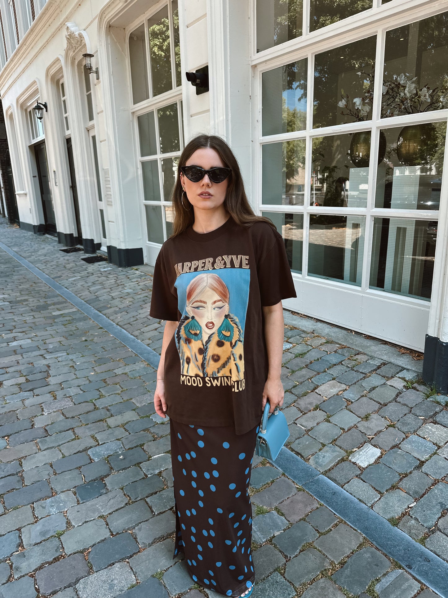 Harper & Yve Moody t-shirt bruin
