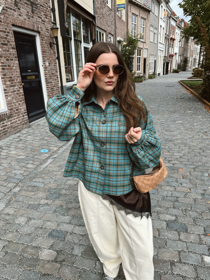 Harper & Yve Rylee jacket checkered blue