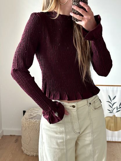 Harper & Yve Veerle longsleeve bordeaux