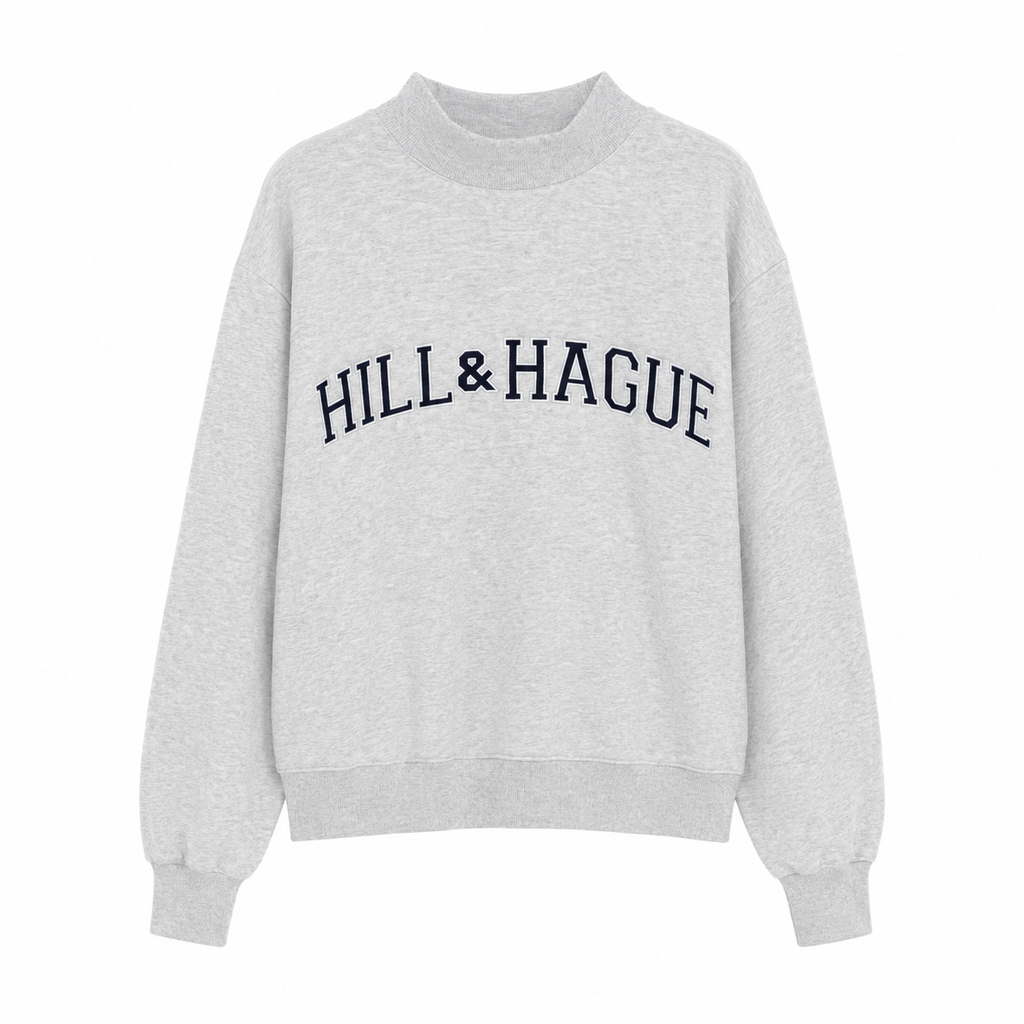 Hill&Hague Melrose Mockneck sweater grey