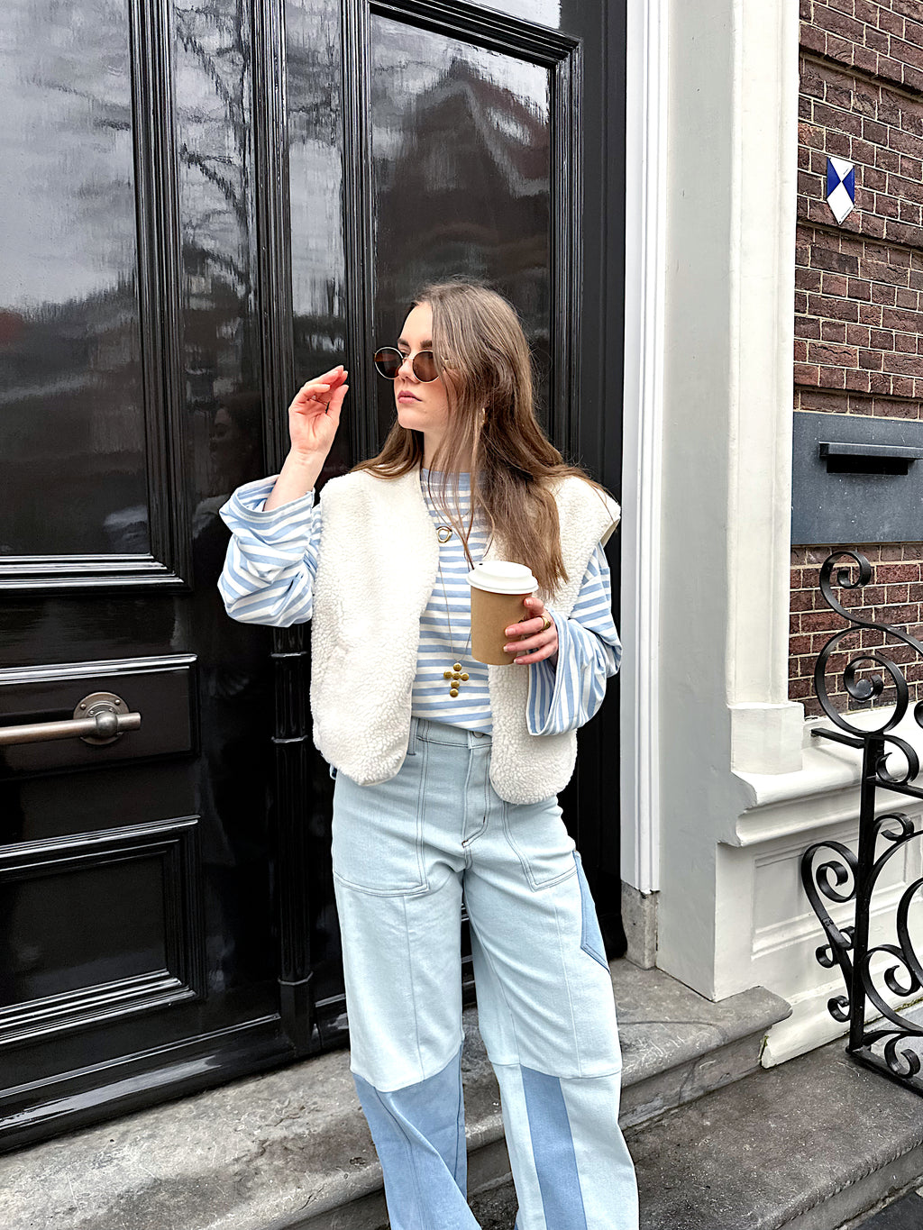 Jill Teddy-Weste Off-White