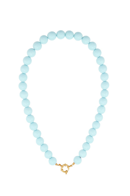 Color Beads Halskette blau