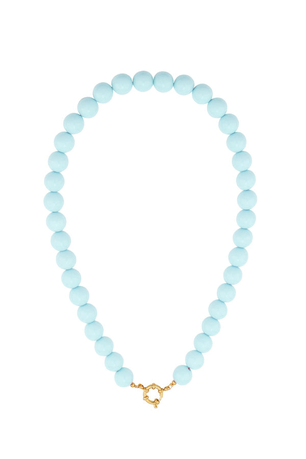 Color Beads Halskette blau