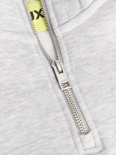 Janka London half zip sweater grey