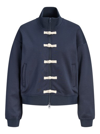 Leona Esme mandarin button jacket navy