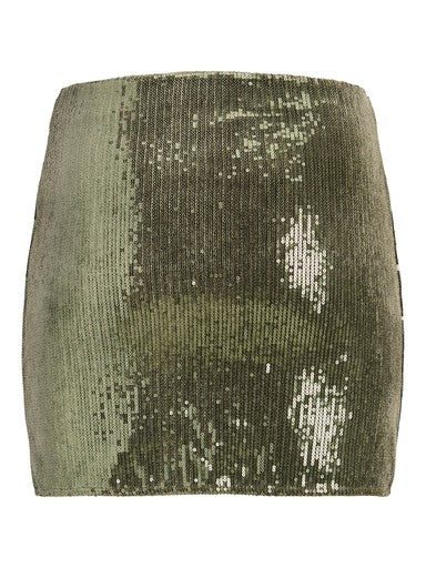 Nani sequin skirt army green