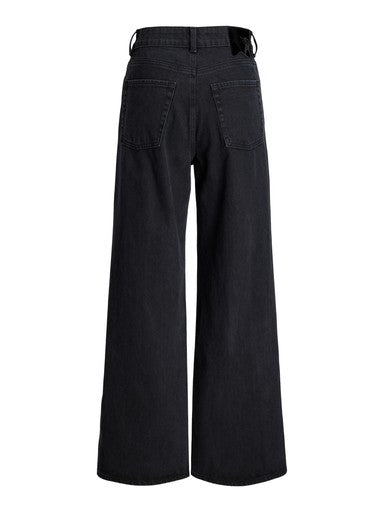 Tokyo ava wide leg jeans met strass black